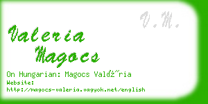 valeria magocs business card